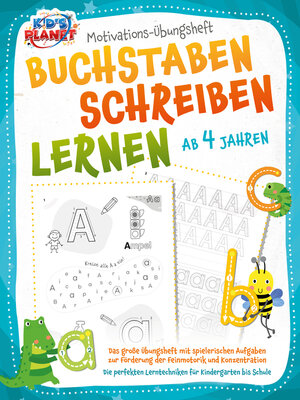 cover image of BUCHSTABEN SCHREIBEN LERNEN ab 4 Jahren